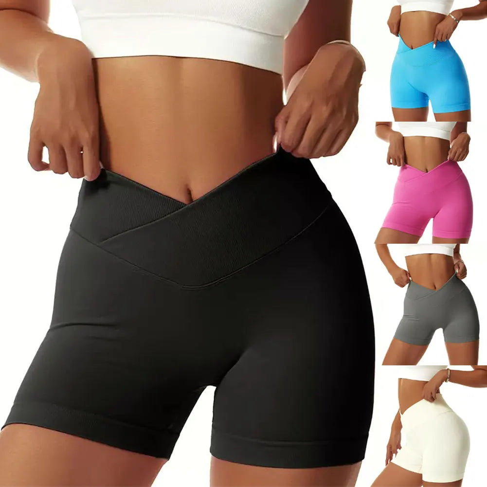 SculptFit Cross-Waist Shorts