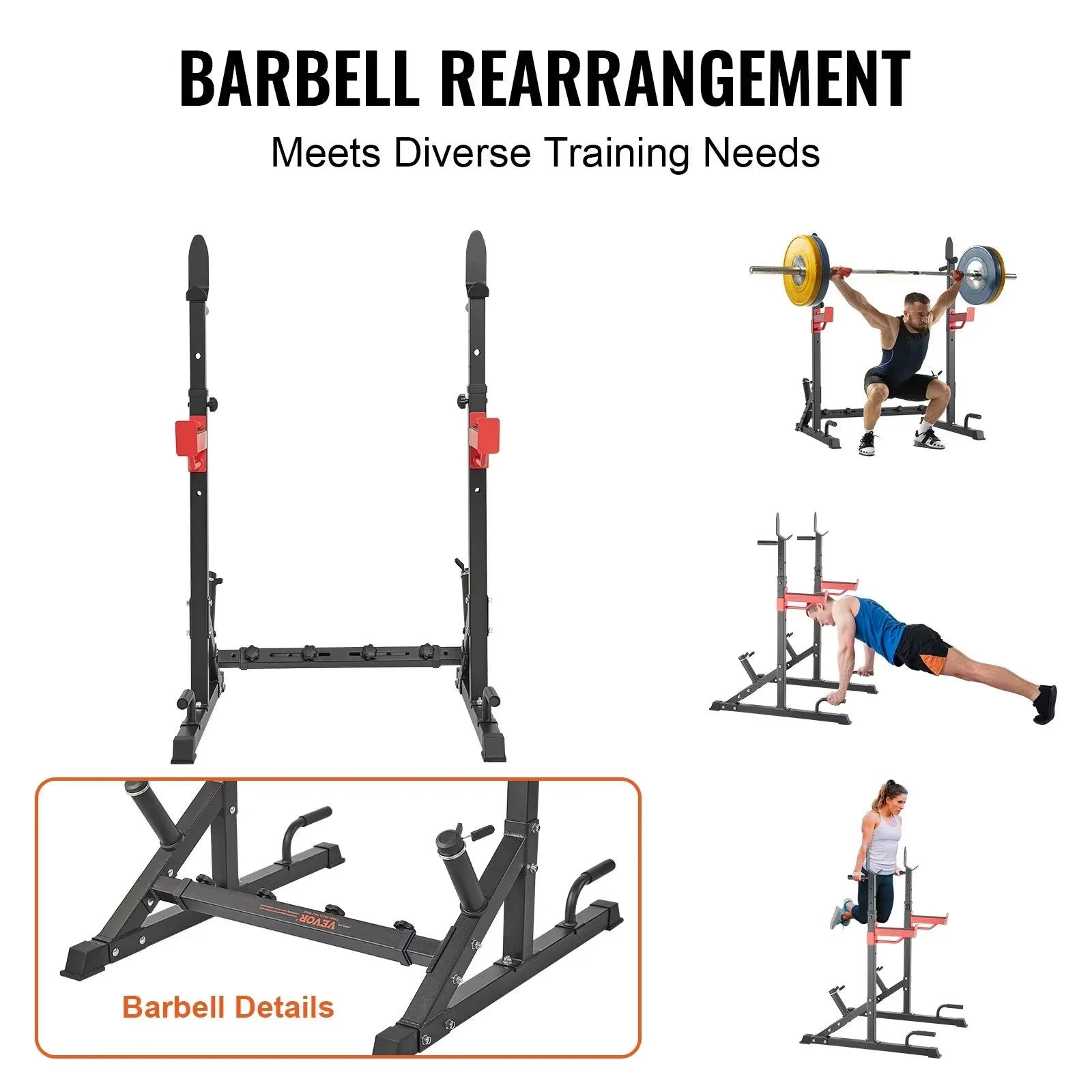 SteelCore Multi-Function Squat & Dip Rack