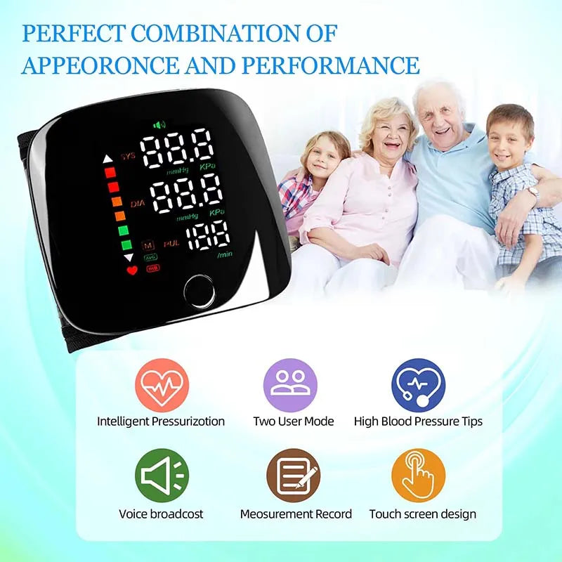 PulseCheck Pro – Smart Wrist Blood Pressure Monitor