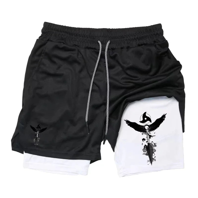Samurai Spirit Dual-Layer Training Shorts