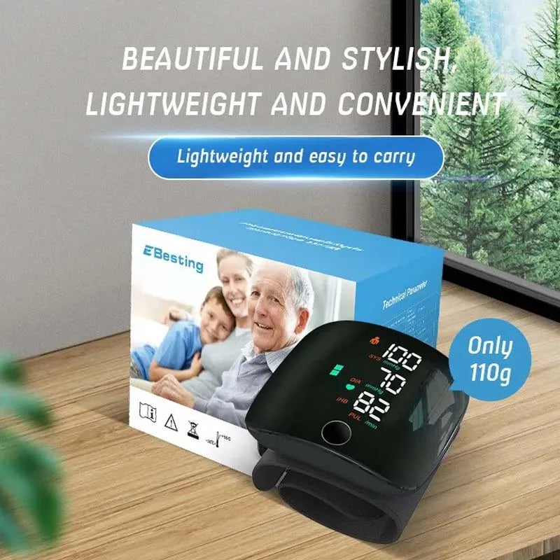 PulseCheck Pro – Smart Wrist Blood Pressure Monitor